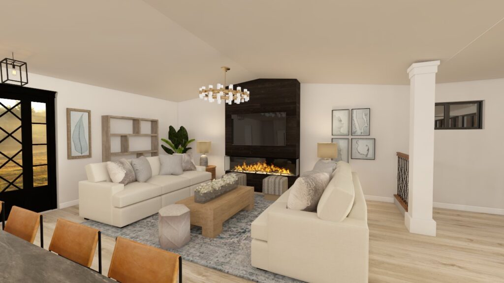3D Rendering Living Room Chrysalis Interiors